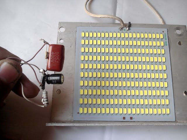 how to connect 12v led to 220v