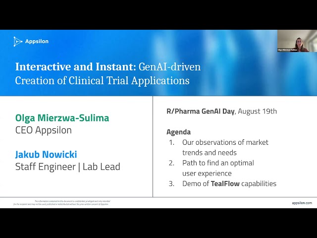 Interactive and Instant: GenAI-driven Creation of Clinical Trial Applications