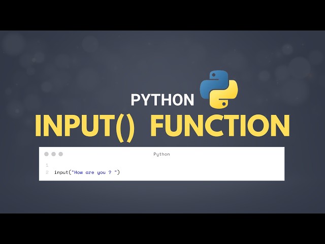 Python input() Function Explained | Beginner to Pro Tutorial