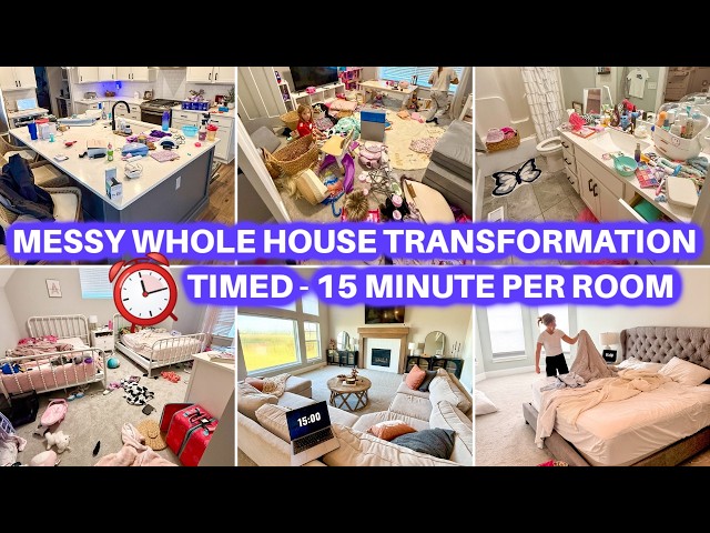 MESSY WHOLE HOUSE TRANSFORMATION + RESET | CLEAN WITH ME | CLEANING MOTIVATION | JAMIE’S JOURNEY
