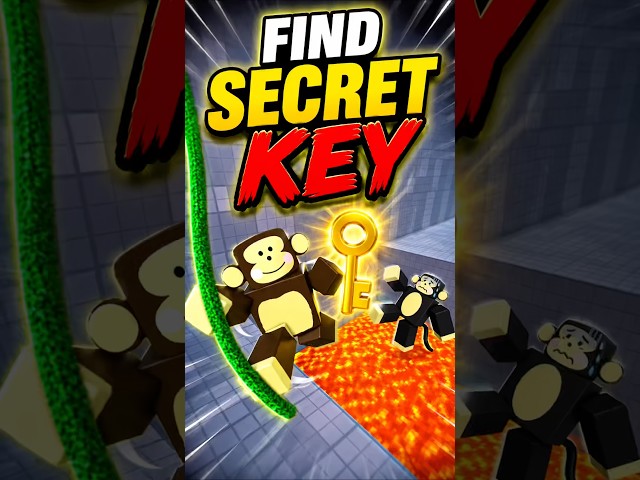 How to find hidden keys in speed monkey escape #roblox
