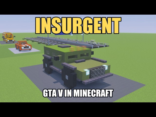 Minecraft GTA V Insurgent Tutorial | HVY Armored SUV Step by Step