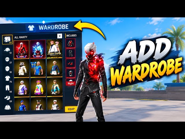 Add Wardrobe in Free Fire Craftland 🔥 | Easy Script 🤯