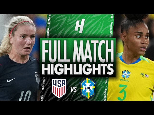 USA vs Brazil - FULL Highlights & Goals | FIFA Women's International Friendly