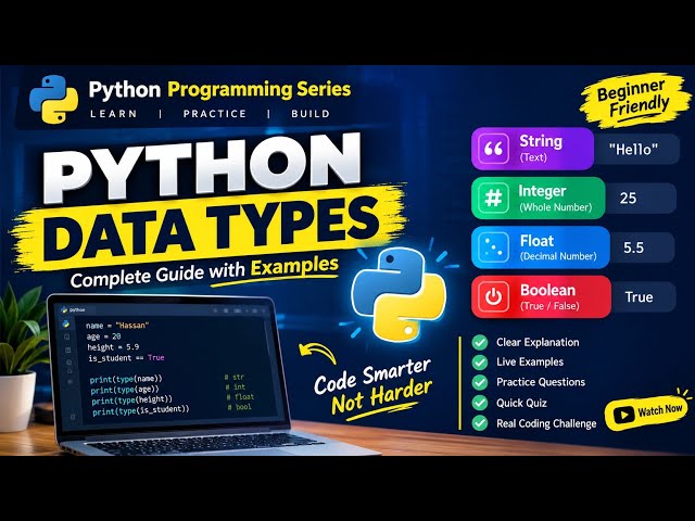 “Python Data Types — Complete Beginner Guide with Examples