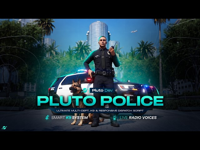 FiveM Police Job Script V2 – PLUTO POLICE CREATOR | No Coding (ESX/QBCore/QBOX)