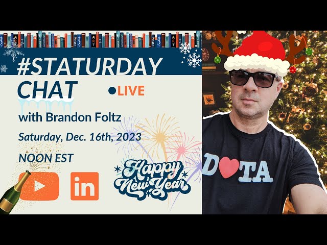 STATURDAY CHAT LIVE with Brandon Foltz, Ep. 61