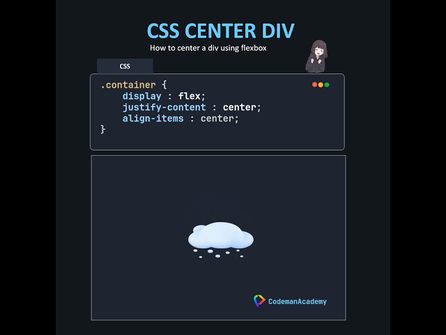 how to center a div in css using flexbox 🚀