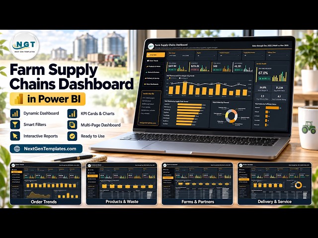 Farm Supply Chains Dashboard in Power BI