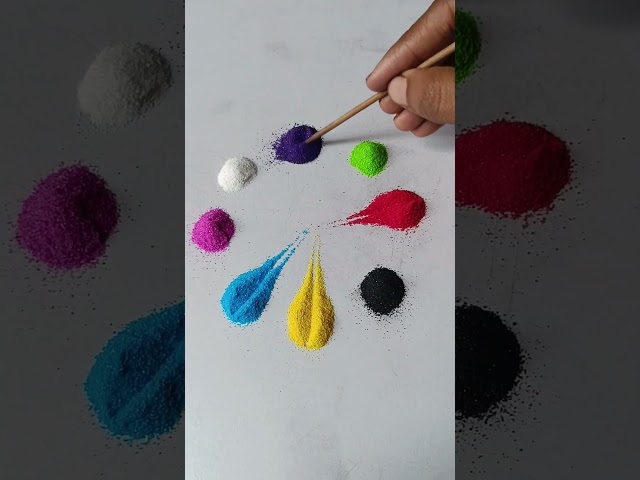 simple Rangoli, satisfying rangoli, Easy rangoli,  ASMR video #asmroli, Tricks and tips,ASMR#rangoli