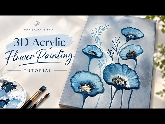 Step by step tutorial- 3D textured flowers