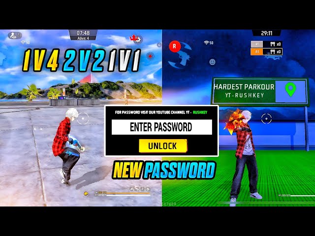 1V4, 1V1, 2V2 , HARDEST PARKOUR - ALL MAP PASSWORDS 🔐