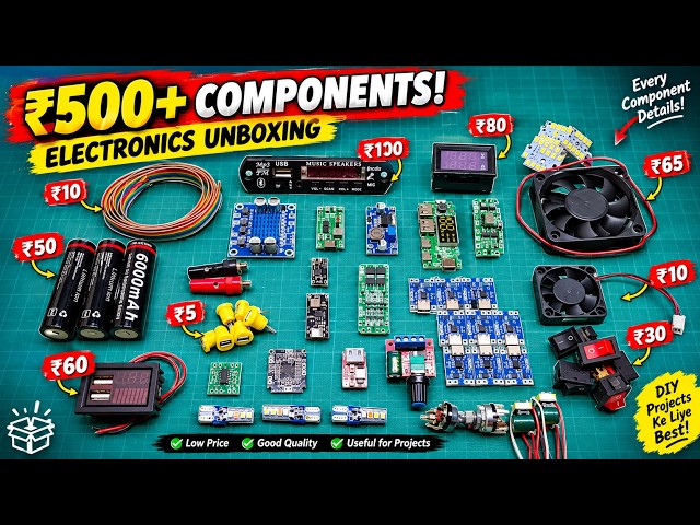 Electronic Components Unboxing 🔥 | What’s Inside the Box? | DIY Electronics