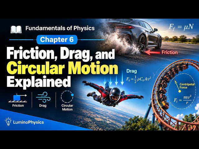 Friction, Drag, and Circular Motion Explained | Fundamentals of Physics Chapter 6