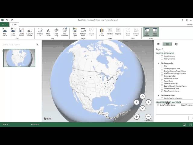 Excel PowerPivot Tutorial with Power Map. 3D Geospatial Data and Heat Maps