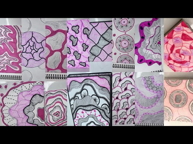 Relaxing Zentangle Pattern | Step-by-Step Tutorial