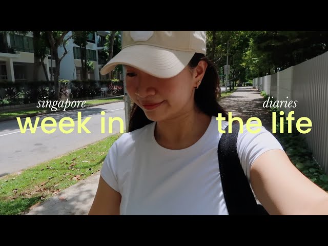 week in the life in singapore | office days, driving lesson, morning routines