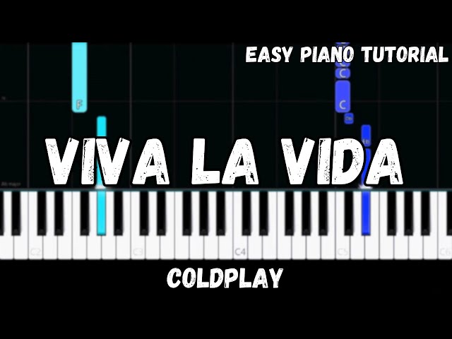 Coldplay - Viva La Vida (Easy Piano Tutorial)