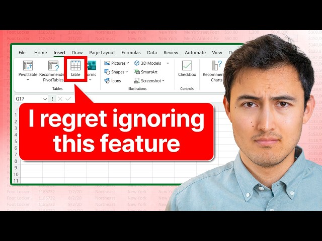 Use Excel Tables to EASILY Save Hours of Time