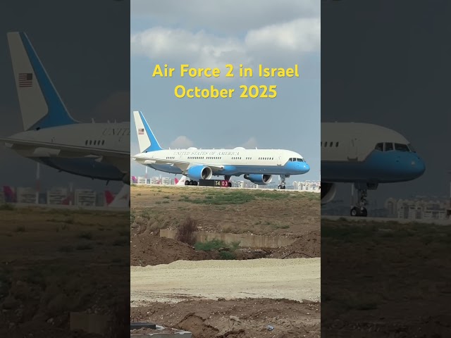 Air Force 2 in Israel, Oct.25