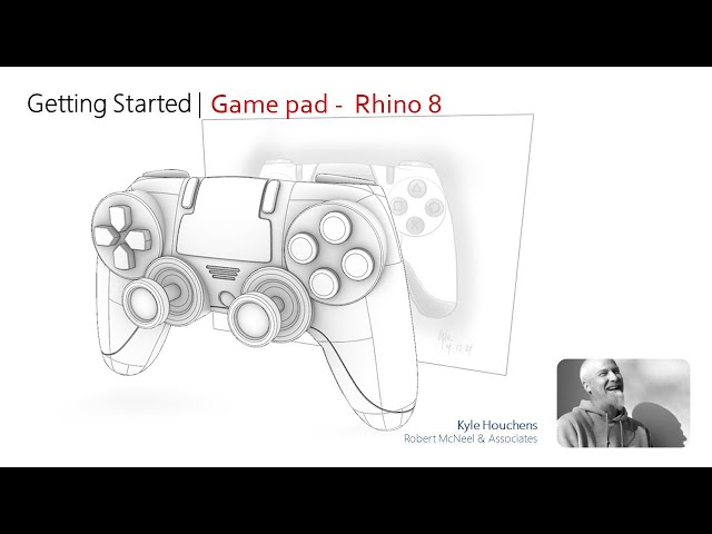Getting Started Rhino 8 - Build A Game controller with SubD, Shrinkwrap, Push Pull