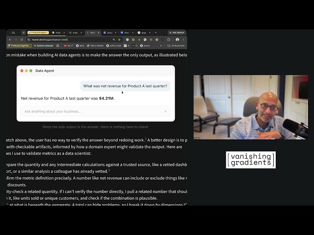 How to Design a Data Agent People Can Verify