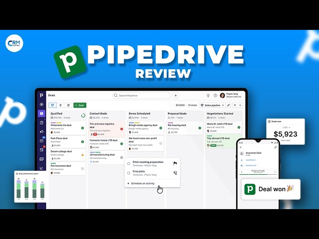 Pipedrive CRM Review - Best CRM Software for Mid Sized Businesses!