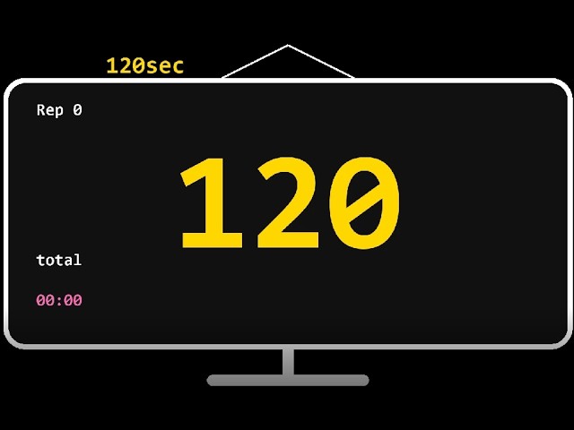 [Timer]120 Sec (2 Min) 1 Hour Loop Timer - Study, Gaming Sessions & Workout