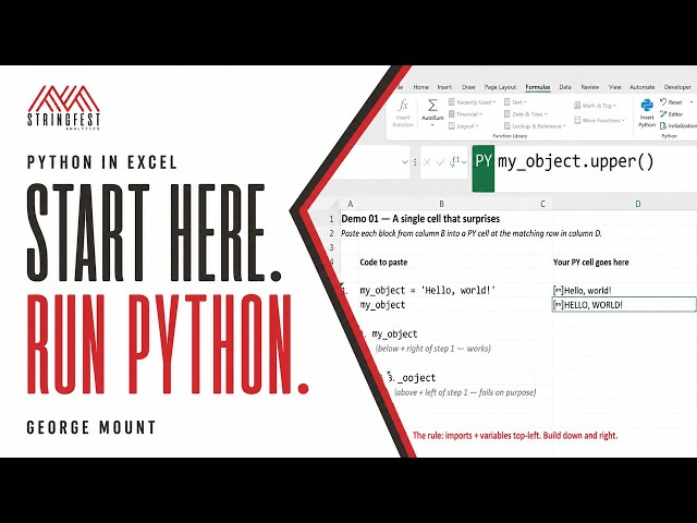Python in Excel: Your First Cells and the Calculation Order Trap