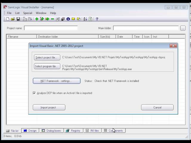 Visual Installer: How to create a setup package for a VB.NET application