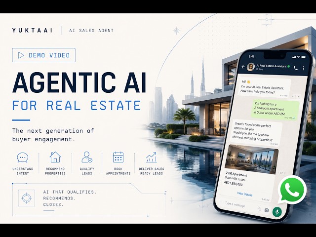 Agentic AI for Real Estate on WhatsApp | YUKTAAI Demo