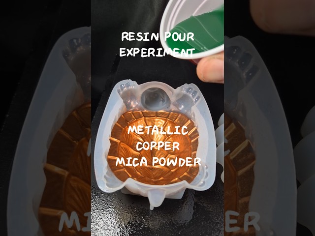 Copper + Green Resin… Did This Experiment Work? 🐢✨