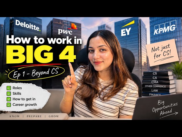 How to enter into BIG 4 as a CS | How to work under BIG 4 | Step by Step procedure