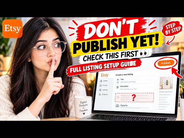 How to Sell Digital Products on Etsy | Full Listing Setup Guide