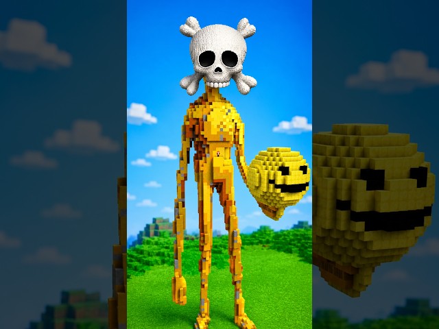 VERITY STATUE Build Tutorial In Minecraft — JJ VS MIKEY Challenge — Maizen Parody