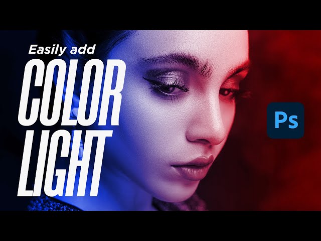 How to add color light to any picture in Photoshop 2022