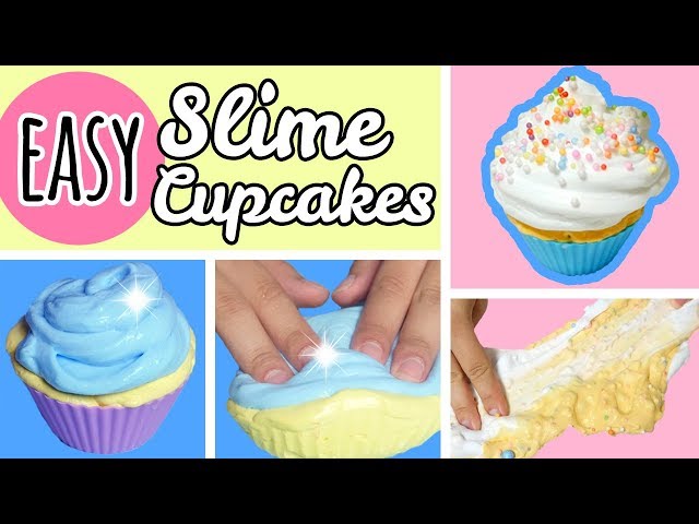 My First Slime! | 4 Easy Slimes | Slime Cupcakes