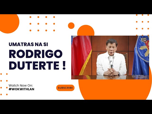 DUTERTE ATRAS AGAD KAY PBBM !