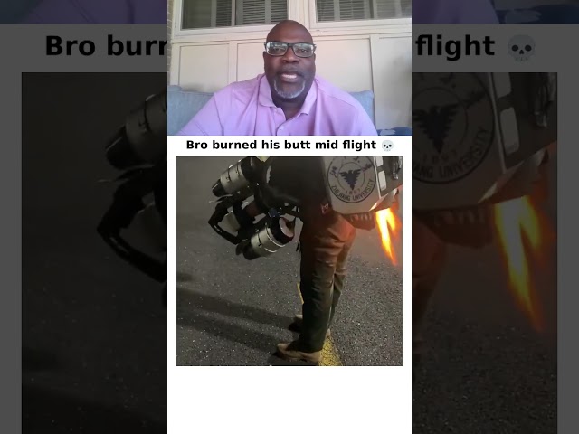 Chinese Jetpack Burned His Backside Mid Flight
