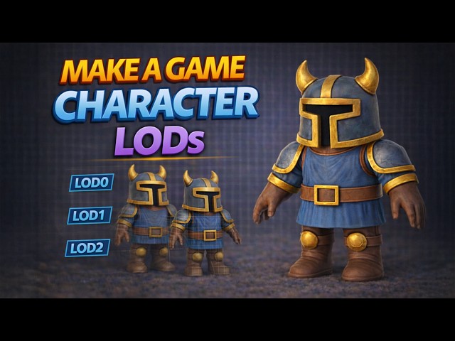 Creating LODs in Maya (Game Character Optimization)