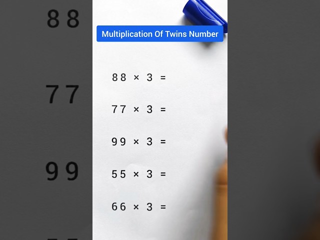 Twins Number Multiplication #math #maths #reelschallenge #education #trendingreels