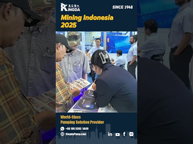 Mining Indonesia 2025 | Kingda Pump Group | Mining Pump Solutions | Slurry Pump | Mining Dewatering