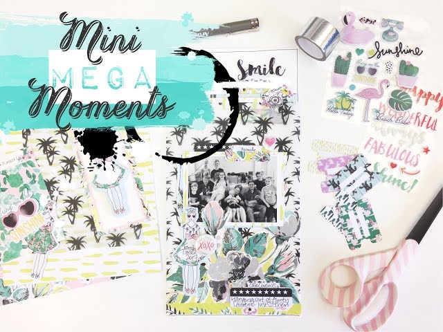 MINI MEGA MOMENTS Scrapbooking Process Video - Cute Cousins | Lauren Hender