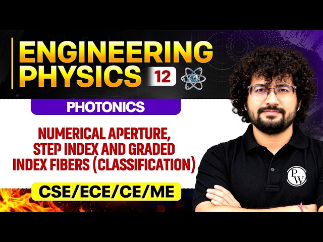 Engineering Physics 12 | Acceptance Angle, Numerical Aperture & Acceptance Cone | All Branches