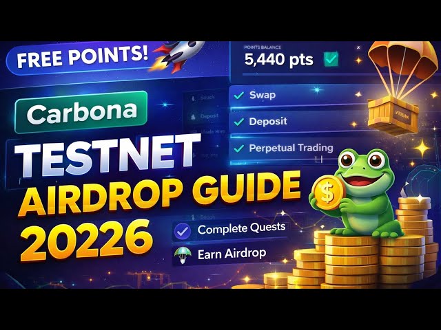 Carbona Testnet Airdrop Guide 2026 | Complete Quests & Earn Free Points 🚀