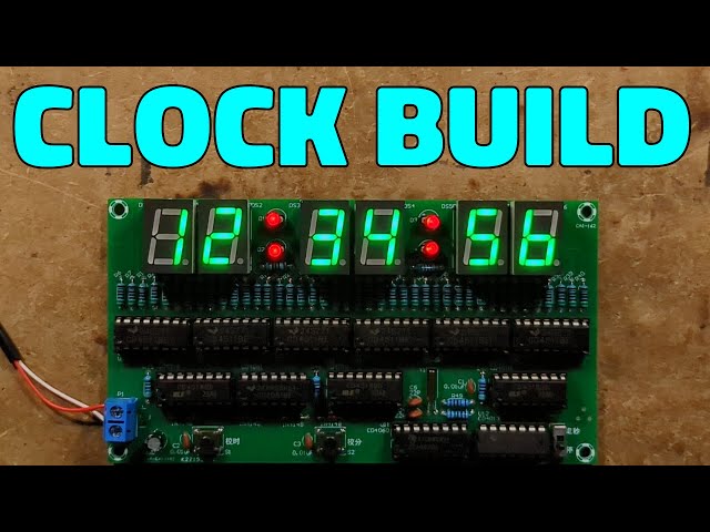 Building a digital clock kit with no microcontroller