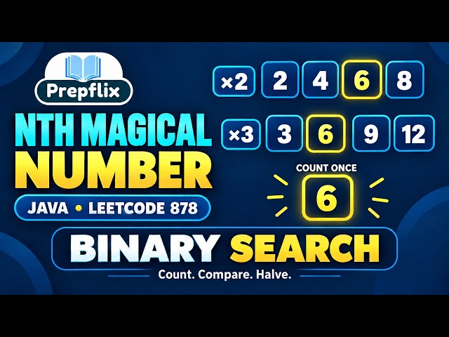 Nth Magical Number in Java | Binary Search, LCM & Proof | LeetCode 878 | Prepflix