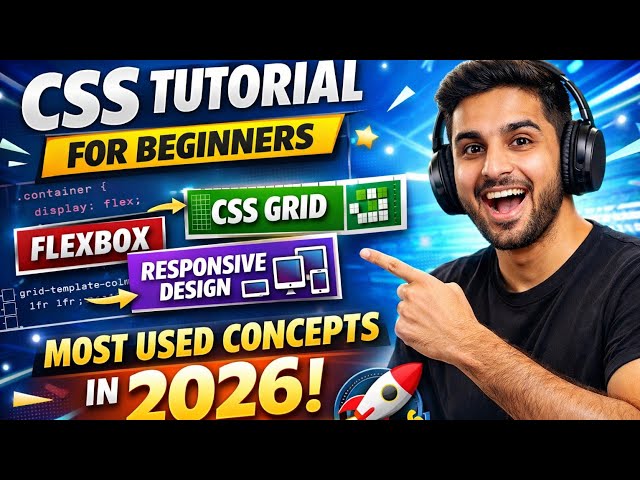 CSS Tutorial for Beginners | Most Used CSS Concepts in 2026