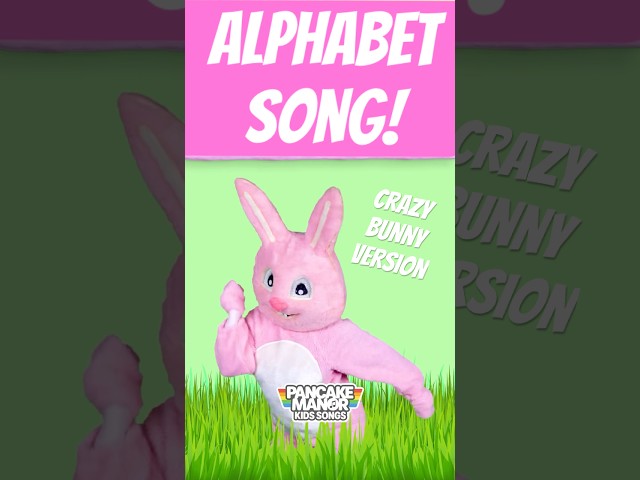 Sing the ALPHABET song while the bunny rocks out! 🐰 #preschool #kidssongs #alphabet #abcd #english