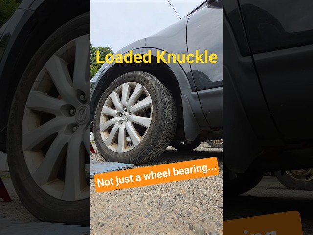 Sometimes the better choice is a loaded knuckle instead of just the wheel bearing... saves time!